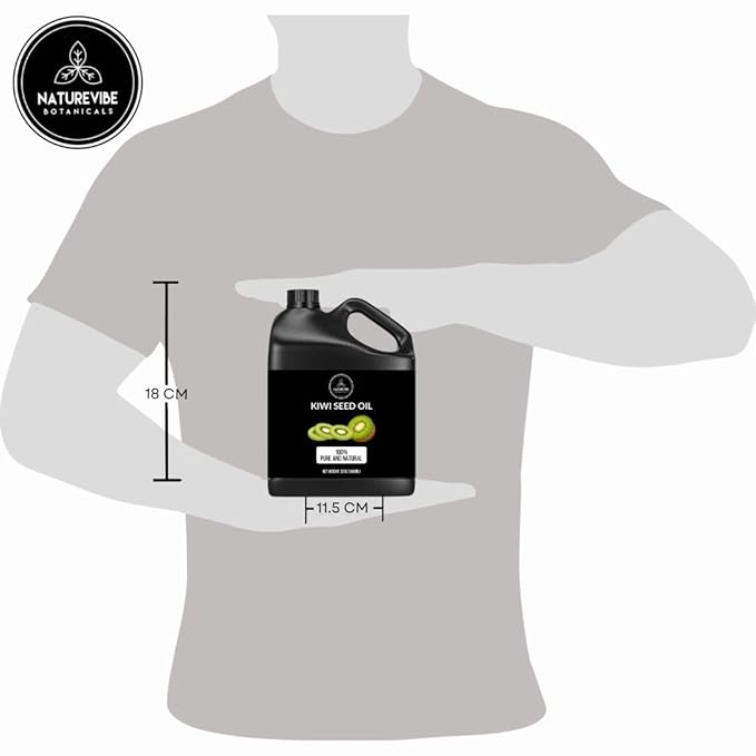 Naturevibe Botanicals Kiwi Oil 32 Ounces | 100% Pure and Natural | Great for Skin Care and Hair Care-Velvo Beauty