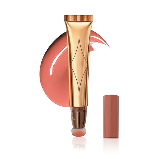 Liquid Blush Beauty Wand, Face Concealer Contouring With Halo Glow Liquid Filter Long Lasting & Smooth Matte Finish Liquid Illuminator Makeup Stick (02 Peach Pink)-Velvo Beauty