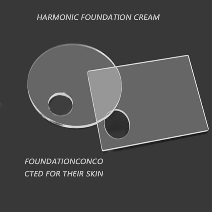 3 PCS Acrylic Cosmetic Makeup Palette Liquid Foundation Mixing Palette Art nail Palette Pigment for Nail Art Beauty Salon Color Cream Liquid Foundation Mixing Palette-Velvo Beauty