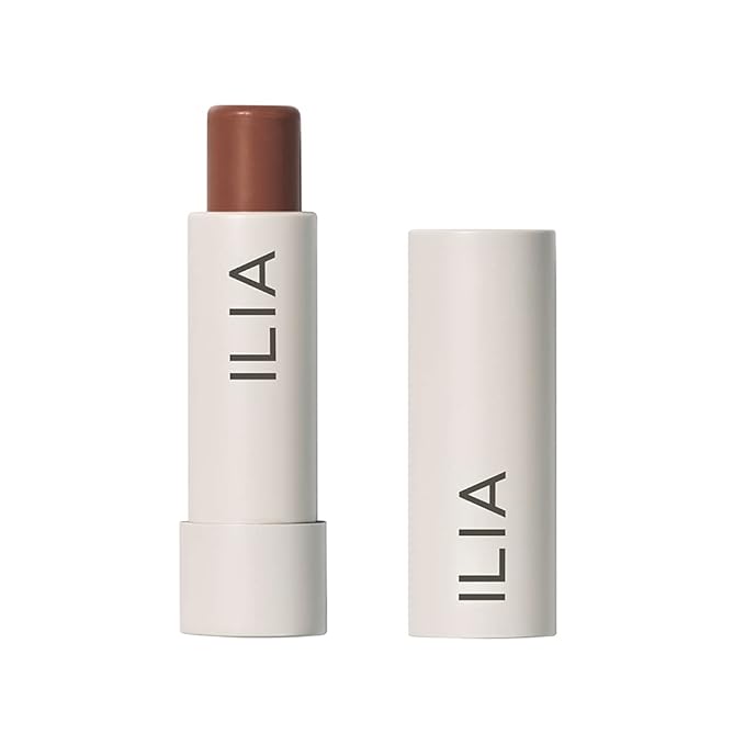 ILIA - Balmy Tint Hydrating Lip Balm | Non-Toxic, Cruelty-Free, Moisturizing + Sheer, Buildable Lip Color (Faded, 0.15 oz | 4.4 g)-Velvo Beauty