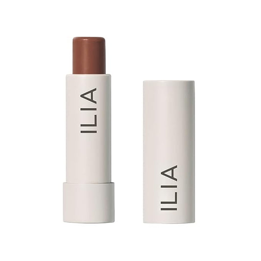 ILIA - Balmy Tint Hydrating Lip Balm | Non-Toxic, Cruelty-Free, Moisturizing + Sheer, Buildable Lip Color (Faded, 0.15 oz | 4.4 g)-Velvo Beauty