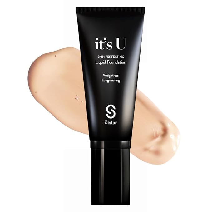 Sistar it's U Skin Perfecting Liquid Foundation Medium Coverage Buildable Weightless Longwearing Blendable 35 g / 1.23 oz. (Fair)-Velvo Beauty