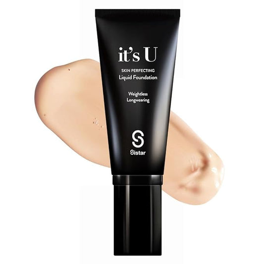 Sistar it's U Skin Perfecting Liquid Foundation Medium Coverage Buildable Weightless Longwearing Blendable 35 g / 1.23 oz. (Fair)-Velvo Beauty