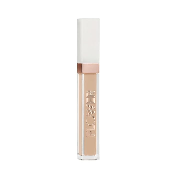 FLOWER BEAUTY By Drew Barrymore Light Illusion Full Coverage Concealer - Diffuse Dark Under Eye Circles + Blurs Blemishes - Weightless Formula + Crease Proof Makeup (Vanilla)-Velvo Beauty