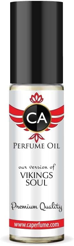 CA Perfume Impression of Vikings Soul For Men Replica Fragrance Body Oil Dupes Alcohol-Free Essential Aromatherapy Sample Travel Size Concentrated Long Lasting Attar Roll-On 0.3 Fl Oz/10ml-Velvo Beauty