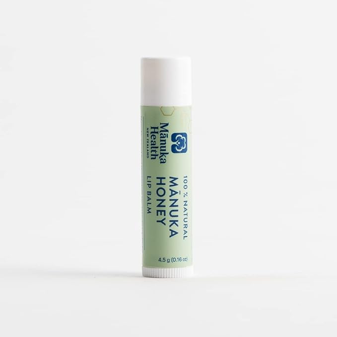 Manuka Health Lip Rescue - 0.16 oz Lip Balm for Dry Cracked Lips - 100% Natural Lip Balm with MGO 250+ Manuka Honey and Beeswax Provides Potent Lip Care-Velvo Beauty