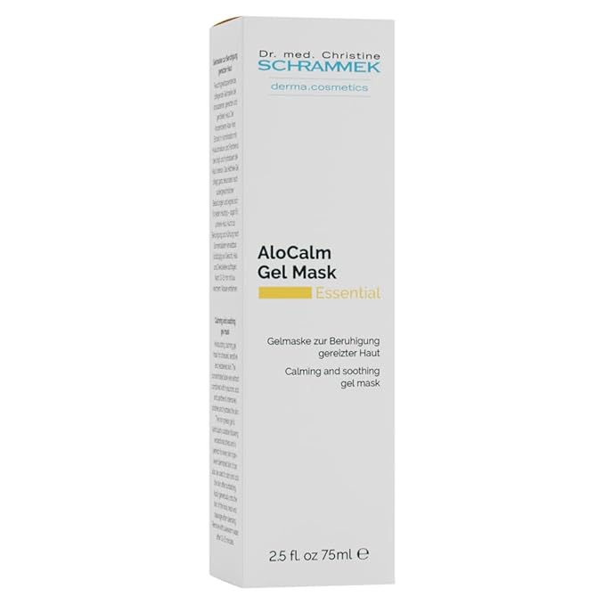 Schrammek Dr AloCalm Gel Mask (2.5 fl oz) – Intensive Skincare with Aloe Vera & Hyaluronic Acid - Hydrates Skin - All Skin Types - Post-Sun Care-Velvo Beauty
