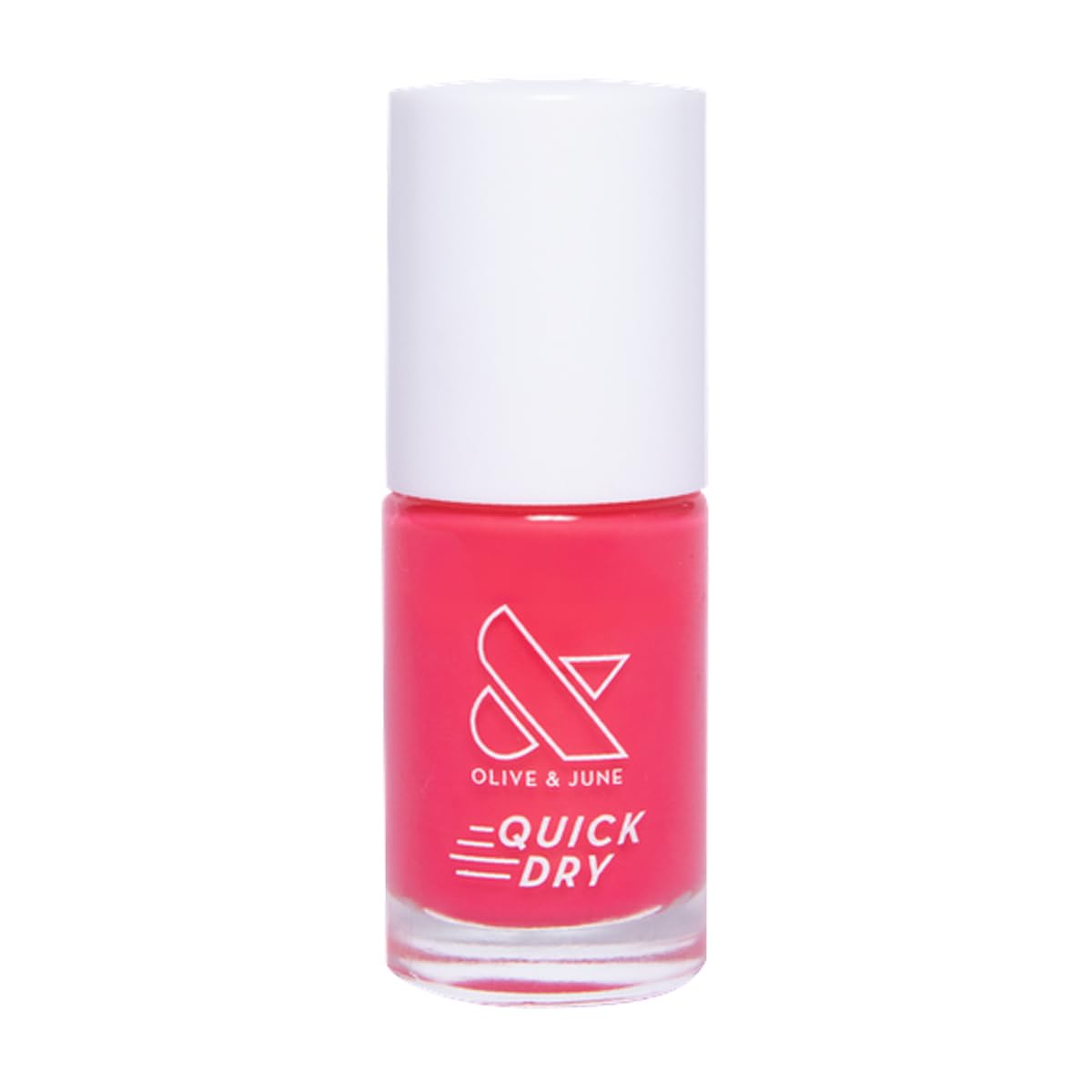 Olive & June Quick Dry Nail Polish | Instant Fast-Drying Smudgeproof Color | 15-free Vegan Cruelty-Free Formula | Lasts up to 5 Days | Salon-Quality Manicure Pedicure at Home |Pomodoro Tomato Red-Pink-Velvo Beauty