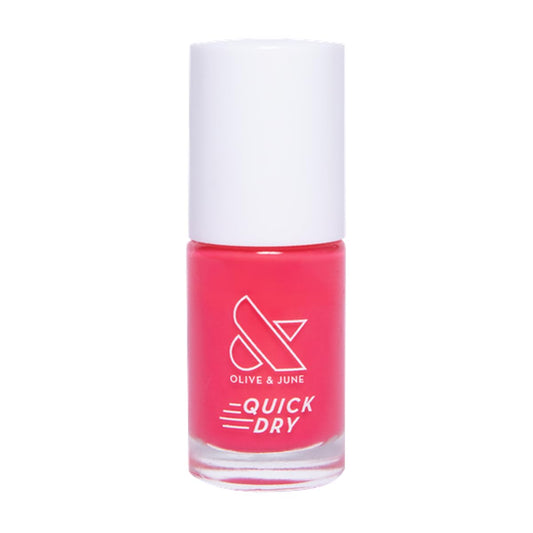 Olive & June Quick Dry Nail Polish | Instant Fast-Drying Smudgeproof Color | 15-free Vegan Cruelty-Free Formula | Lasts up to 5 Days | Salon-Quality Manicure Pedicure at Home |Pomodoro Tomato Red-Pink-Velvo Beauty