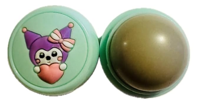 Moisturizing Lip Balm, Lip Gloss and Balm Set for All Skin Types, Assorted Shades, Round Ball Natural Moisturizing Lip Balm Nutritious Fruit Flavour Colourless Lip Balm Hydration Lips Care (green)-Velvo Beauty