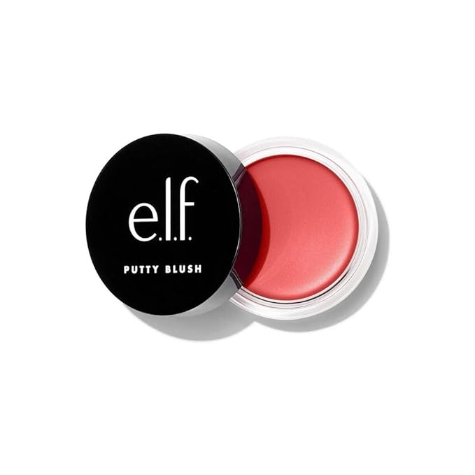 e.l.f. Putty Blush, Creamy & Ultra Pigmented Formula, Lightweight, Buildable Formula, Infused with Argan Oil & Vitamin E, Vegan & Cruelty-Free, Tahiti-Velvo Beauty