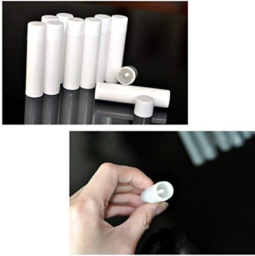 50PCS 5ml Empty Refill White Plastic Lip Gloss Balm LipStick Tubes Sample Packing Vials Holder Bottles DIY Beauty Tool-Velvo Beauty