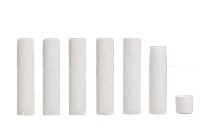 50PCS 5ml Empty Refill White Plastic Lip Gloss Balm LipStick Tubes Sample Packing Vials Holder Bottles DIY Beauty Tool-Velvo Beauty