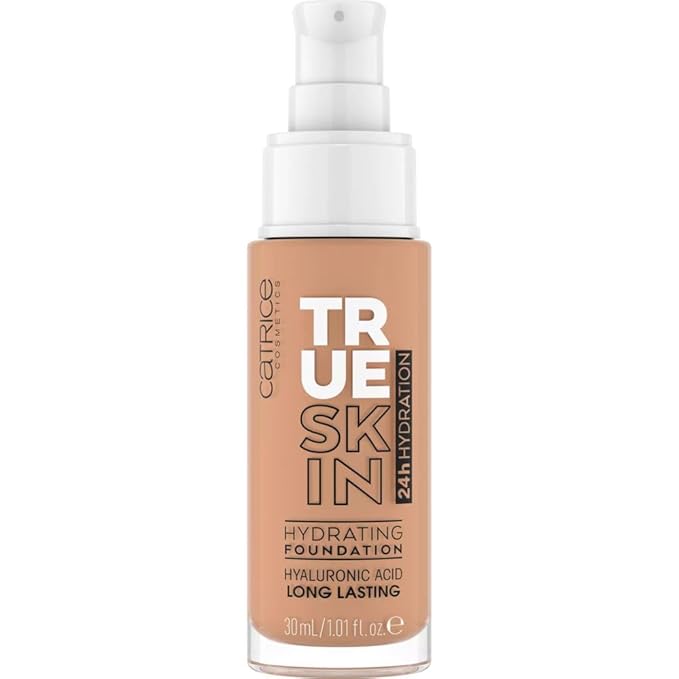 Catrice | True Skin Hydrating Foundation | Lightweight Buildable Coverage with Hyaluronic Acid and Watermelon Seed Oil | Vegan & Cruelty Free (046 | Warm Toffee)-Velvo Beauty