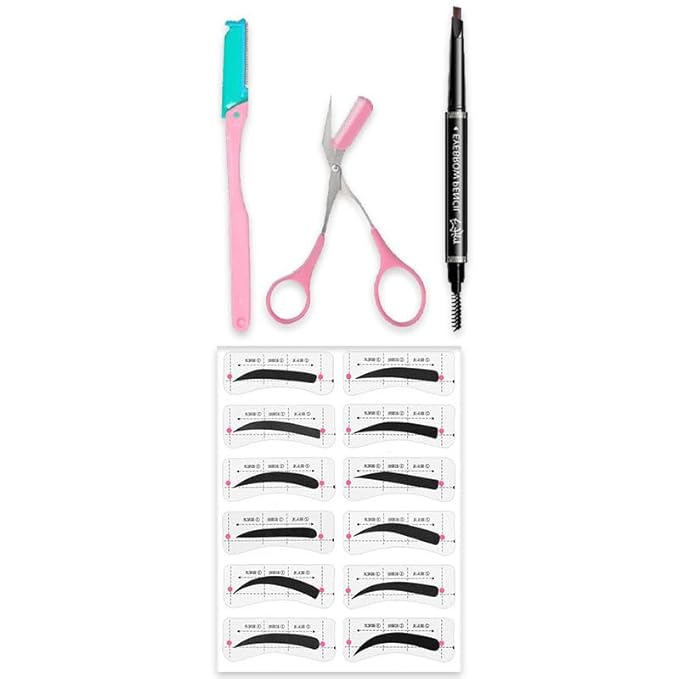 All-In-One And Portable Beginner Makeup Kit, Including Mascara, Eyeshadow Pencil, Eyeshadow Palette, Beauty Brush Set, Eyebrow Shaping Set And Other Props-Velvo Beauty