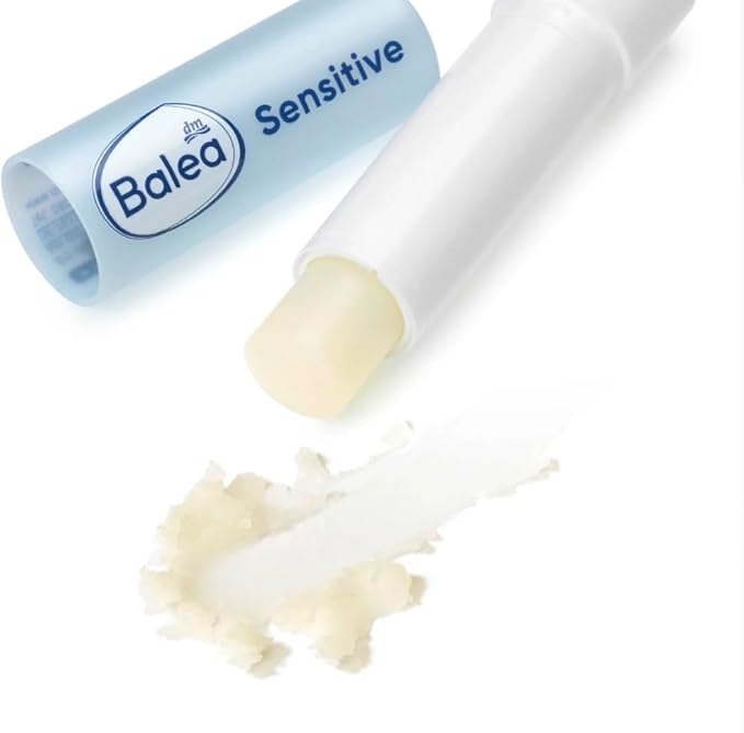 Balea Lip Care Sensitive, Moisturizing Lip Balm with Aloe Vera 9.6 g (pack of 2) - German product-Velvo Beauty