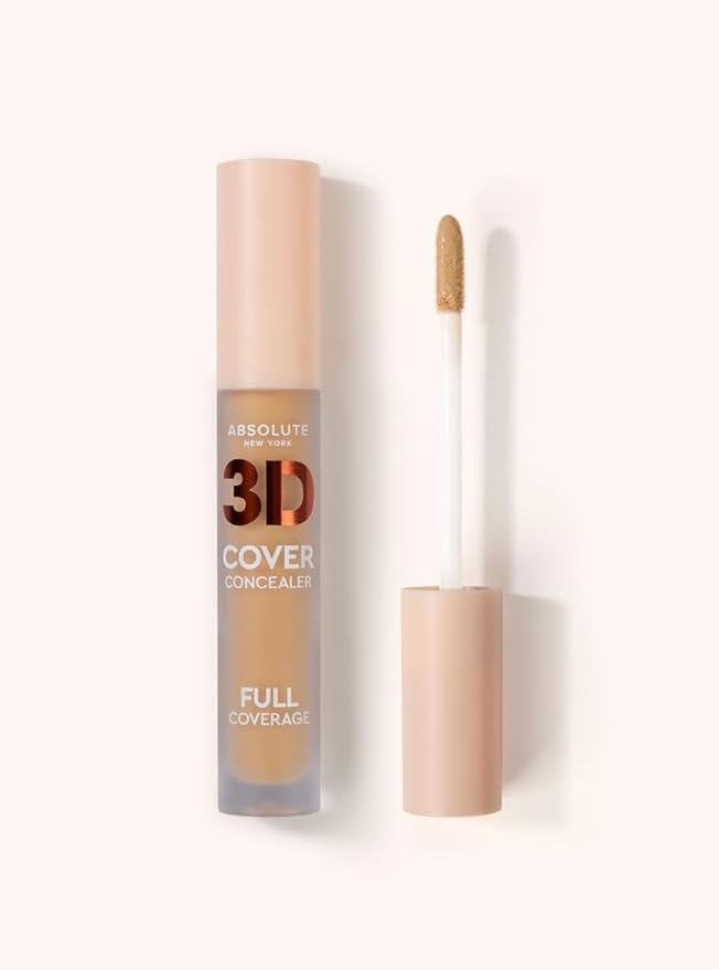 Absolute New York Warm Golden 3D Cover Concealer, Full Coverage Concealing Cream for Flawless Skin, Long-Lasting Formula, Ideal for Concealing Imperfections-Velvo Beauty