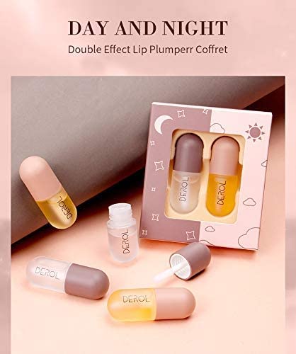 Lip Plumper Set, Day and Night Lip Plumper Gloss/Plumping Lip Balm/Lip Cosmetics Lip Mask for All Day-Velvo Beauty