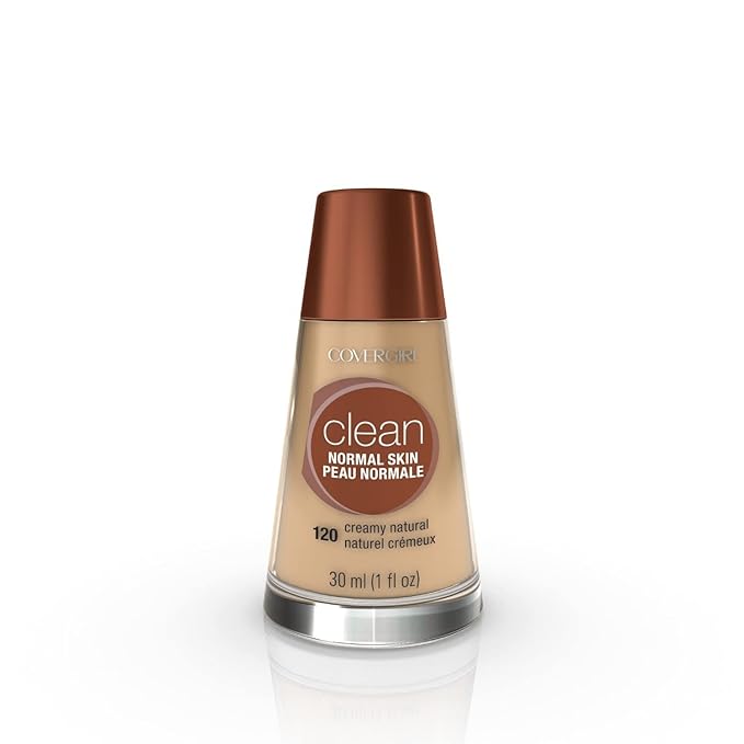 COVERGIRL Clean Makeup Foundation Creamy Natural 120, 1 oz (packaging may vary)-Velvo Beauty