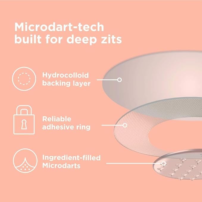 ZitSticka Killa Pimple Patches for Face - World's Most Potent Pimple Patch with Fast-Acting Microdarts - Starts Working within 6 Hours for Deep, Early-Stage Zits - Regular 12 Count with Cleana Swab-Velvo Beauty