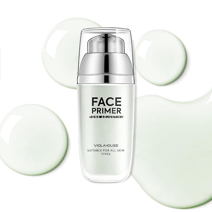 VIOLA HOUSE Face Primer, Tone Adjust Primer For Face Before Makeup-Refined, Bright And Smooth The Skin And Fills Fine Lines (Mint Green)-Velvo Beauty