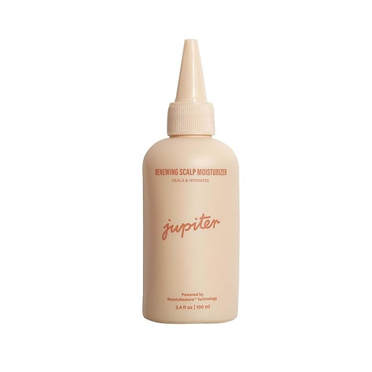 Jupiter Renewing Scalp Moisturizer, Hydrating Leave-On Treatment, for Dry, Itchy Scalp, Aloe Vera, & B Vitamins, Color-Safe, Vegan, Fragrance-Free, Paraben, Phthalate, & Sulfate-Free, 3.4 fl oz-Velvo Beauty