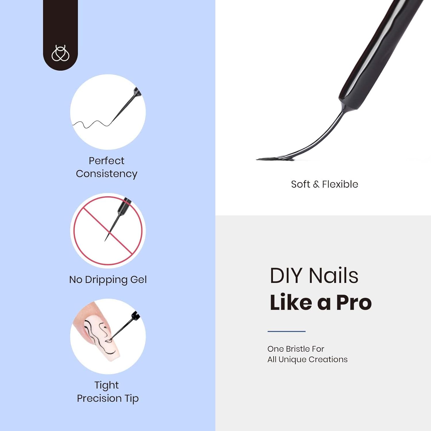 beetles Nail Art Polish-12 Colors Gel Liner Nail Polish Set Pink Blue Red Green White Gold Liner Gel Polish Gel Nail Polish Soak Off Uv Led Lamp Manicure Gifts for Women-Velvo Beauty