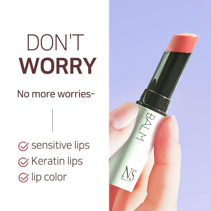 NATURAL SHINE NS BEAUTY Lux Triple Lip CURE Glossy Balm ATHENA (Red Orange) | Chapstick Hydration and Exfoliator | Overnight Lip Treatment Care Deep Nourishing for Dry Cracked Chapped Lips (0.17oz)-Velvo Beauty