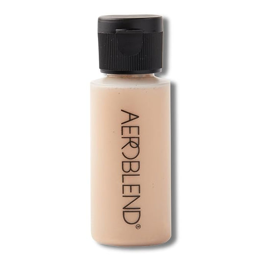 AEROBLEND Airbrush Foundation Makeup (O50) Professional, Water-Based, Buildable, Long-wearing, For all skin types, 1 oz-Velvo Beauty