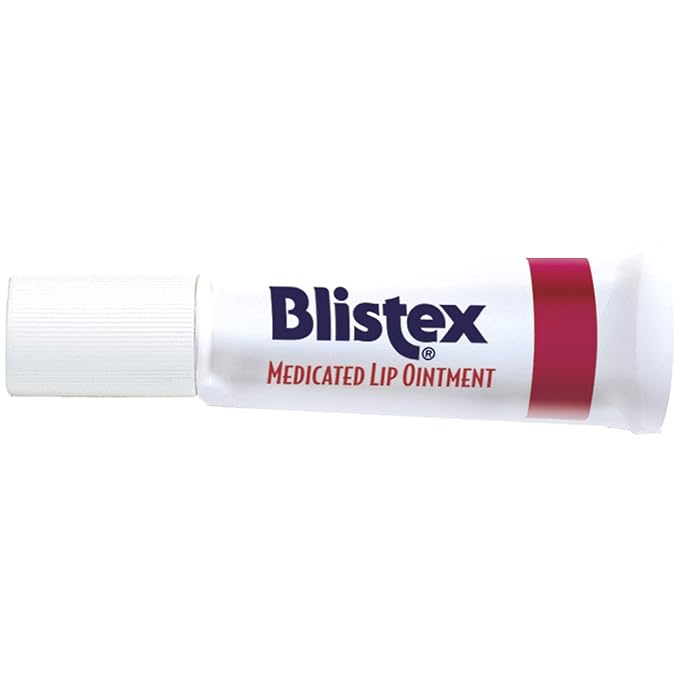 Blistex Medicated Lip Ointment, 0.21 Ounce Tube, Pack of 24 – Relieves Cold Sores & Helps Heal Dry Chapped Lips, Pain Relief from Lip Sores & Blisters, Healing Ointment-Velvo Beauty