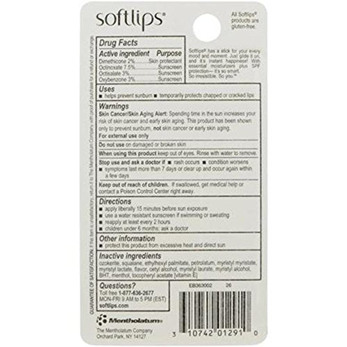 Softlips Hydration and Protection With Spf 20, Vanilla-Velvo Beauty