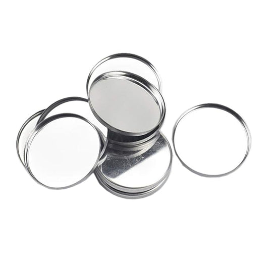 20 Pieces Empty Round Metal Tin Palette Pans Round Metal Pans Cosmetic Eyeshadow Pans for Eyeshadow Palette Magnetic Makeup Palette, 36mm Diameter 3.5mm Height-Velvo Beauty