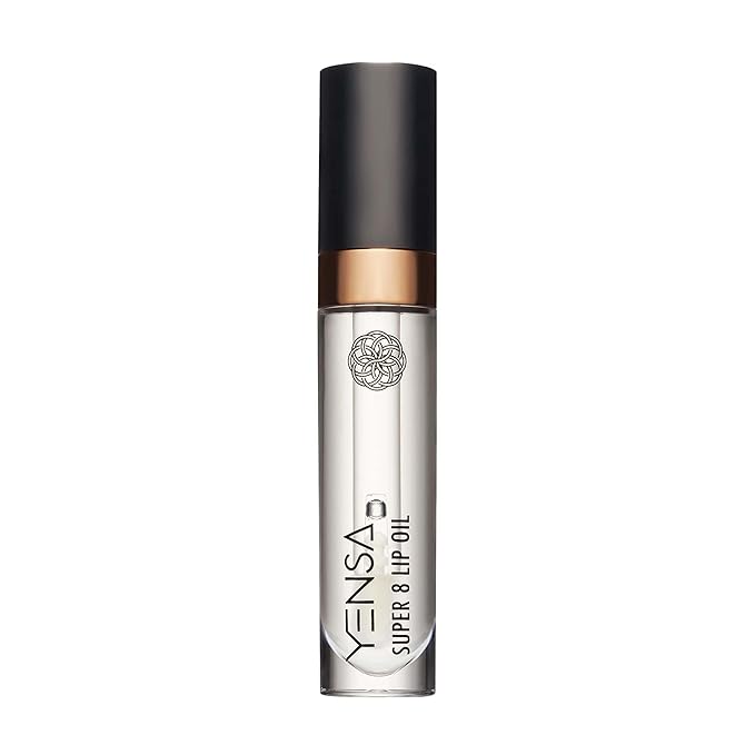 YENSA Super 8 Lip Oil, Natural Korean Moisturizing Gloss, No-Sticky Transparent Formula For Hydrating Lip Care (Clear Path) .22 fl oz-Velvo Beauty