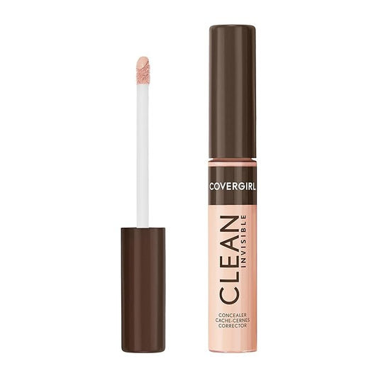 Covergirl Clean Invisible Concealer, Lightweight, Hydrating, Vegan Formula, Light Ivory 103, 0.23oz-Velvo Beauty