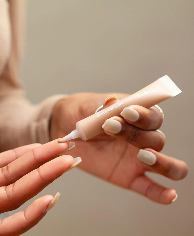 Ere Perez - Natural Lychee Crème Corrector | Vegan, Cruelty-Free, Clean Beauty (Cinco – Golden Pecan, 0.33 oz | 10 ml)-Velvo Beauty