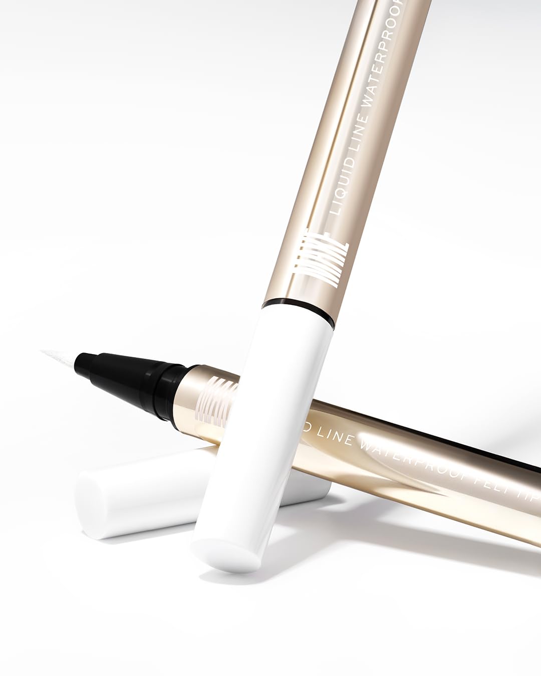 MAKE Beauty Liquid Line Waterproof Liquid Eyeliner Pen. Smudge-Proof Felt Tip for Precise Application of Lines, Wings, and Graphics. Long Lasting Eye Liner - Shade, Optical. White Eyeliner-Velvo Beauty