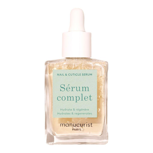 Manucurist - Complete Serum, Care for Damaged Nails and Cuticles, Hydrates and Regenerates Nails which Break Easily, Non-Greasy Gel Texture, Up to 86.5% Bio-sourced, Made in France, 0.5 fl oz-Velvo Beauty