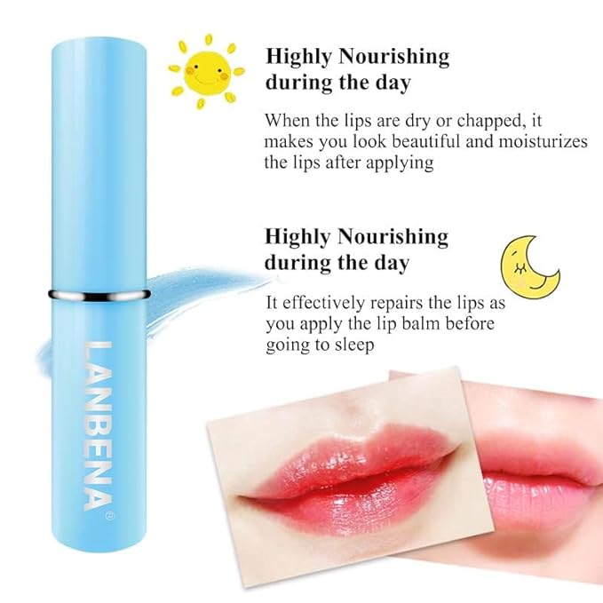 LANBENA Hyaluronic Acid Lip Balm Moisturizing Lips Long-Lasting Protection Nourishing Lip Care (1.8g / 0.06 fl oz)-Velvo Beauty
