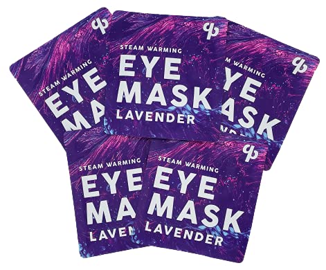 LAVENDER AROMATHERAPY SELF-WARMING EYE MASKS FOR MIGRAINES, STRESS RELIEF, DARK CIRCLES, STRESS TENSION, INFLAMMATION FROM ALLERGIES. [5 PACK]-Velvo Beauty