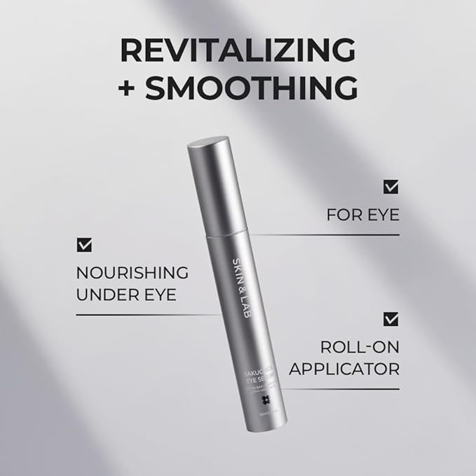 [SKIN&LAB] Anti-aging Rollers Duo Set, includes Bakuchiol Eye and Retinol Lifting Roller, Korean Vegan Skincare Gift Set, Gift for women, Christmas skincare gift set-Velvo Beauty