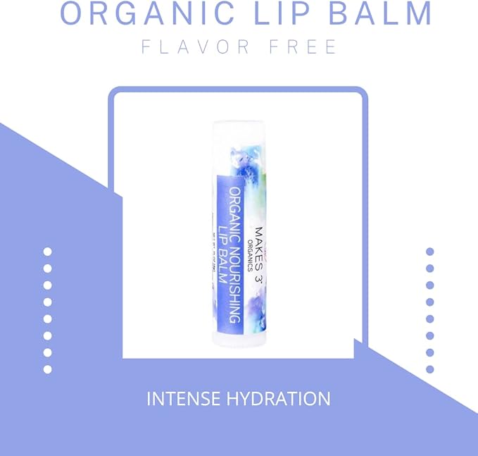 Lip Balm - Organic Natural USDA Certified 100% - Accelerates Healing - Unscented Moisturizing Balm Stick - Prevent Dry Cracked Lips - Hand-Crafted in Santa Barbara, California - 4 Pack Never Run Out-Velvo Beauty