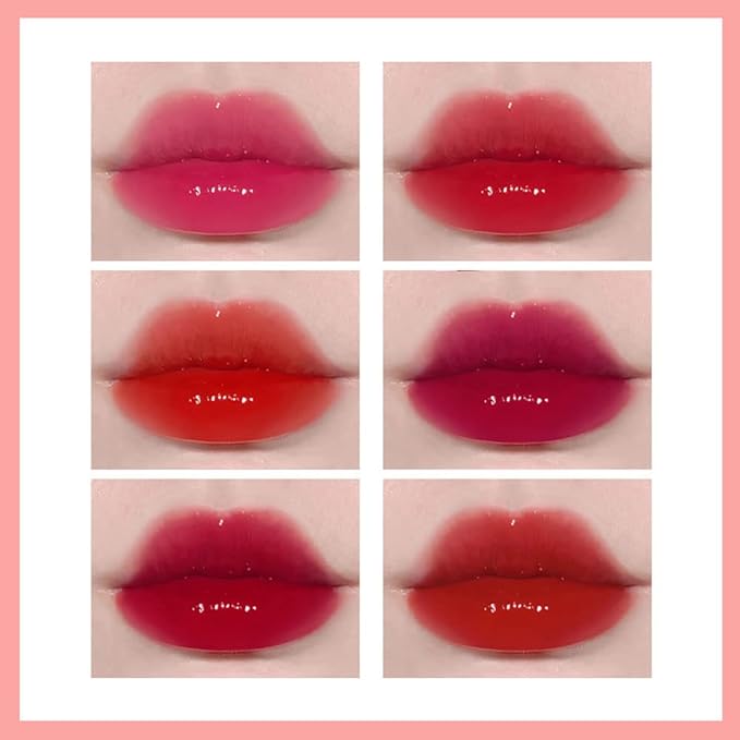 6 Colors Lip Tint Stain Set, Korean Velvet Watery Lip Stain Moisturizing Mini Liquid Lipstick, Multi-use Lip and Cheek Tint, Long lasting Non-Stick Cup Waterproof, Lip Color Makeup-Velvo Beauty