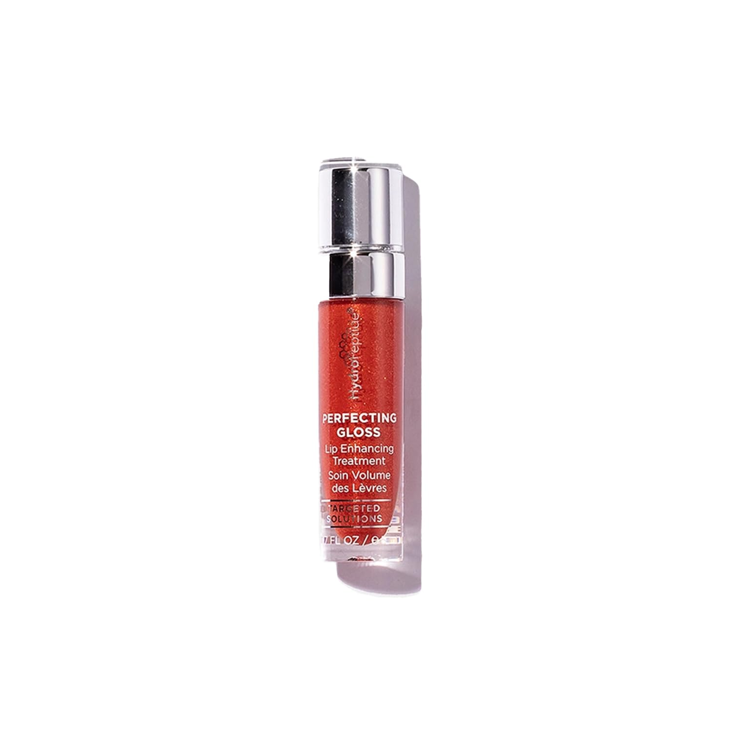 HydroPeptide Perfecting Gloss, Lip Plumping Gloss & Hydrating Treatment, Volumizing Collagen-Boosting Enhancer with Hyaluronic Acid & Peptides, Santorini Red, 0.13 Ounce-Velvo Beauty