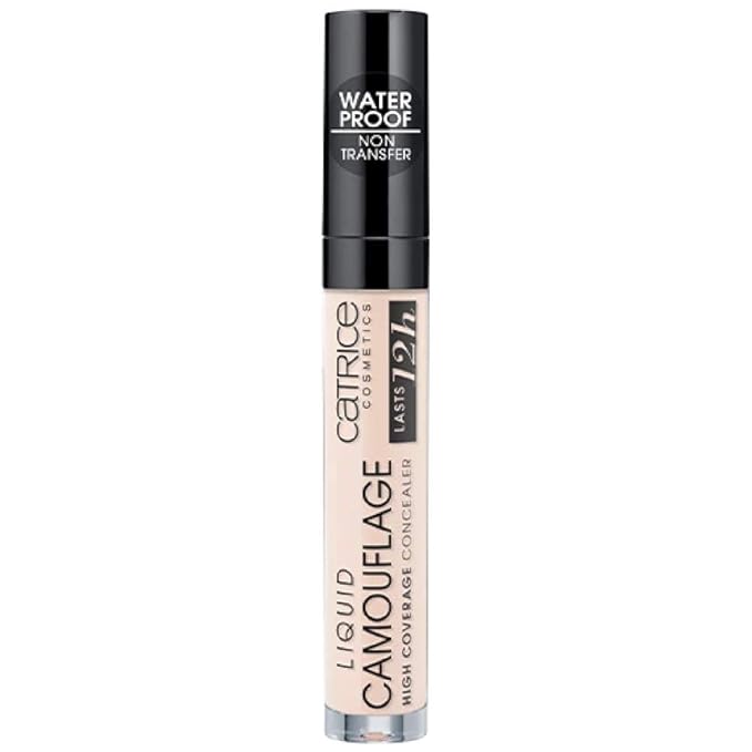 Catrice Liquid Camouflage Concealer (010 Porcelain) - Ultra Long Lasting Concealer for Optimal Coverage, Waterproof-Velvo Beauty