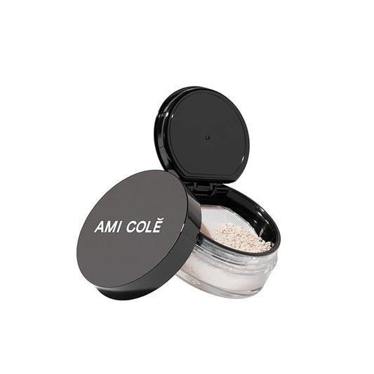 Ami Colé Skin Melt Talc-Free Loose Setting Powder Translucent, face powder, makeup, finishing powder, lightweight-Velvo Beauty