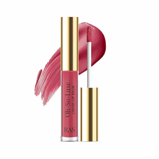 Oh-So-Luxe Liquid Tinted Lip Balm, Hydrating & Nourishing Tinted Lip Oil for dry dark lips, results in Soft & Glowing Lips, Moisturizing, Non-Sticky Mauve Pink Shade - 0.10 Fl Oz - RAS LUXURY OILS-Velvo Beauty