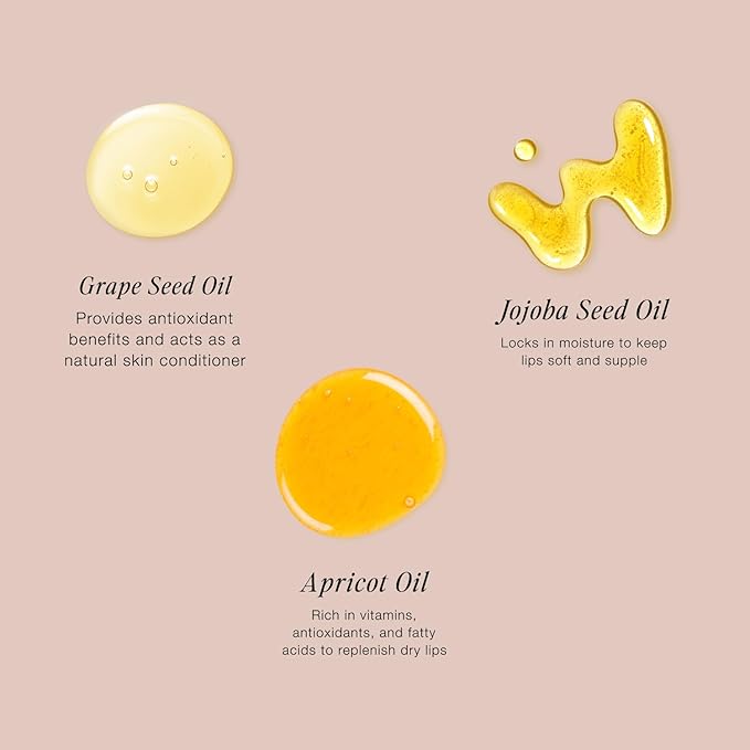 Jouer Bonnes Fêtes Deluxe Mini Lip Oil - Tinted Hydrating Lip Oil Gloss – Moisturizing Dry Lip Treatment Serum - Fragrance Free Tinted Lip Oil - Jojoba Seed Oil and Apricot Oil Formula - Valued at $42-Velvo Beauty