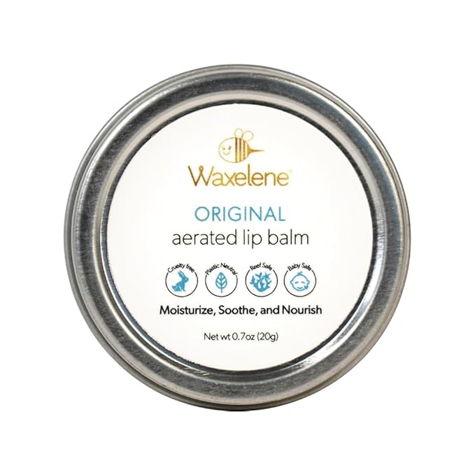 Waxelene Original Aerated Lip Balm Tin 4pc, Best Lip Balm Ever Organic Multipurpose Ointment Baby Eczema Dry Sensitive Skin Body Hand Face Moisturizer-Velvo Beauty