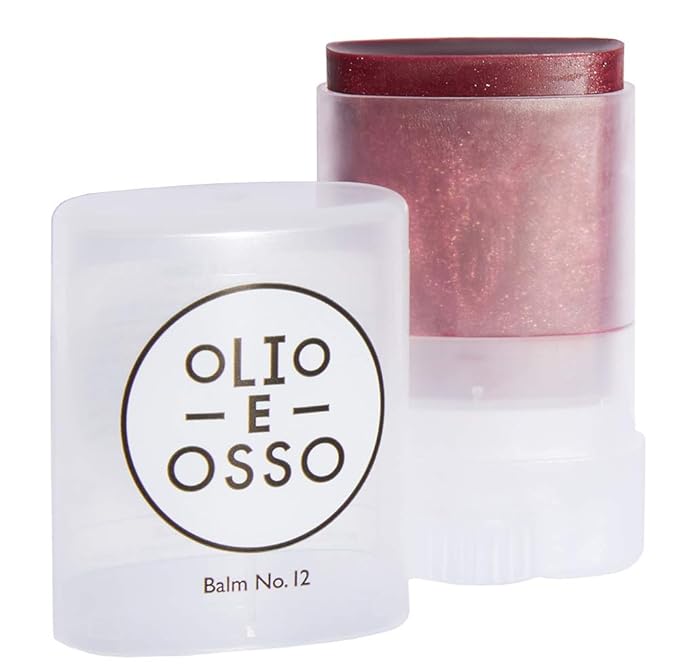 Olio E Osso - Natural Lip + Cheek Balm | Natural, Non-Toxic, Clean Beauty (No. 12 Plum, 0.35 oz | 10 g)-Velvo Beauty