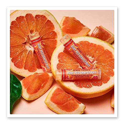 Crazy Rumors Ruby Red Grapefruit Lip Balm. 100% Natural, Vegan, Plant-Based, Made in USA (1-Pack)-Velvo Beauty
